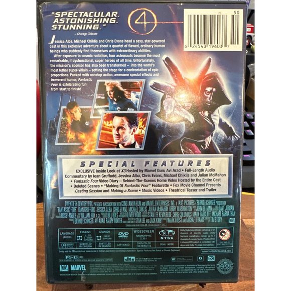 Fantastic 4 DVD PG13 SciFi Action Adventure Jessica Alba Michael Chiklis - Picture 5 of 7